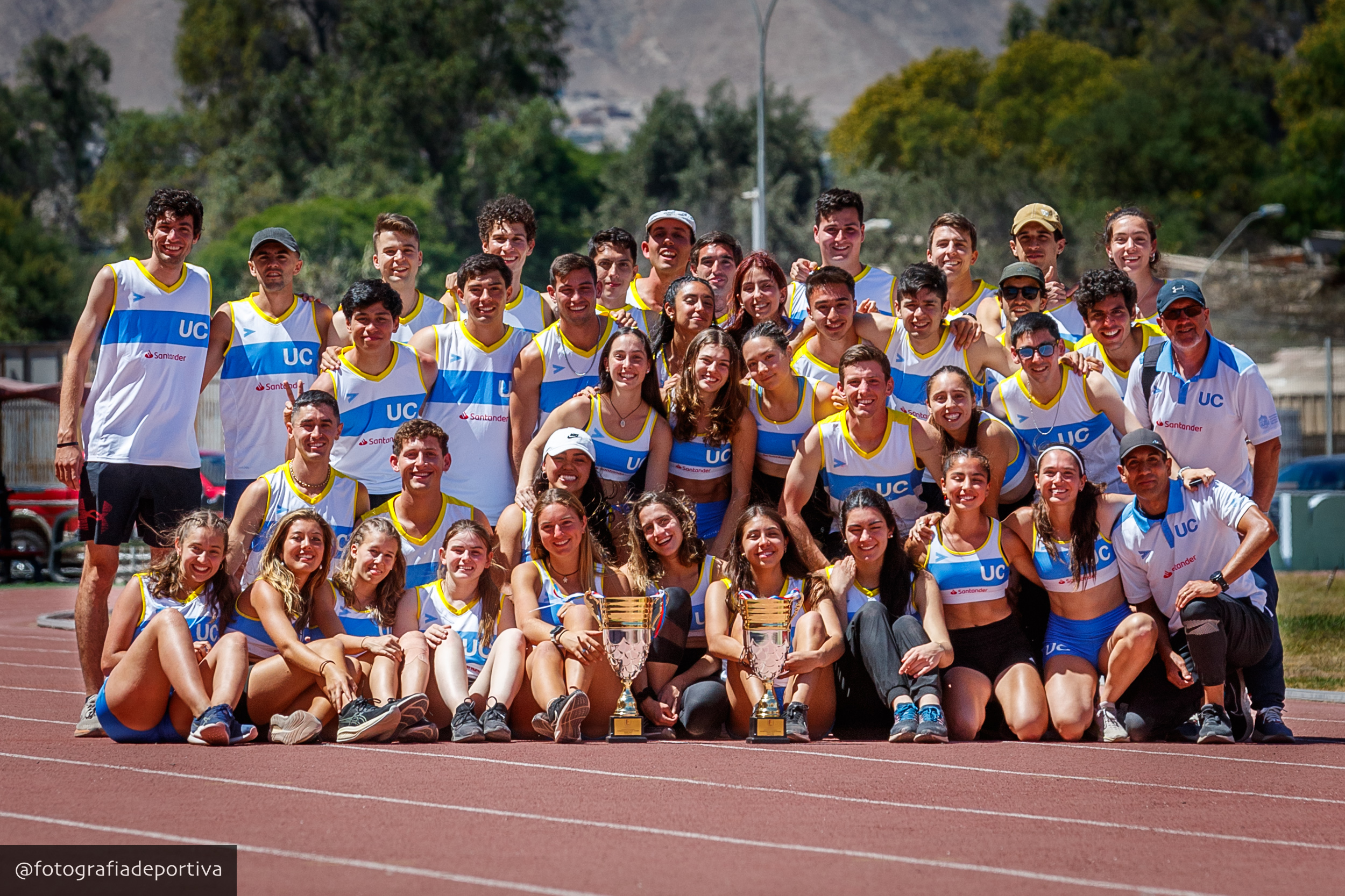 Selección de Atletismo UC. Imagen decorativa sobre la Admisión para Deportistas de Alto Rendimiento UC 2026