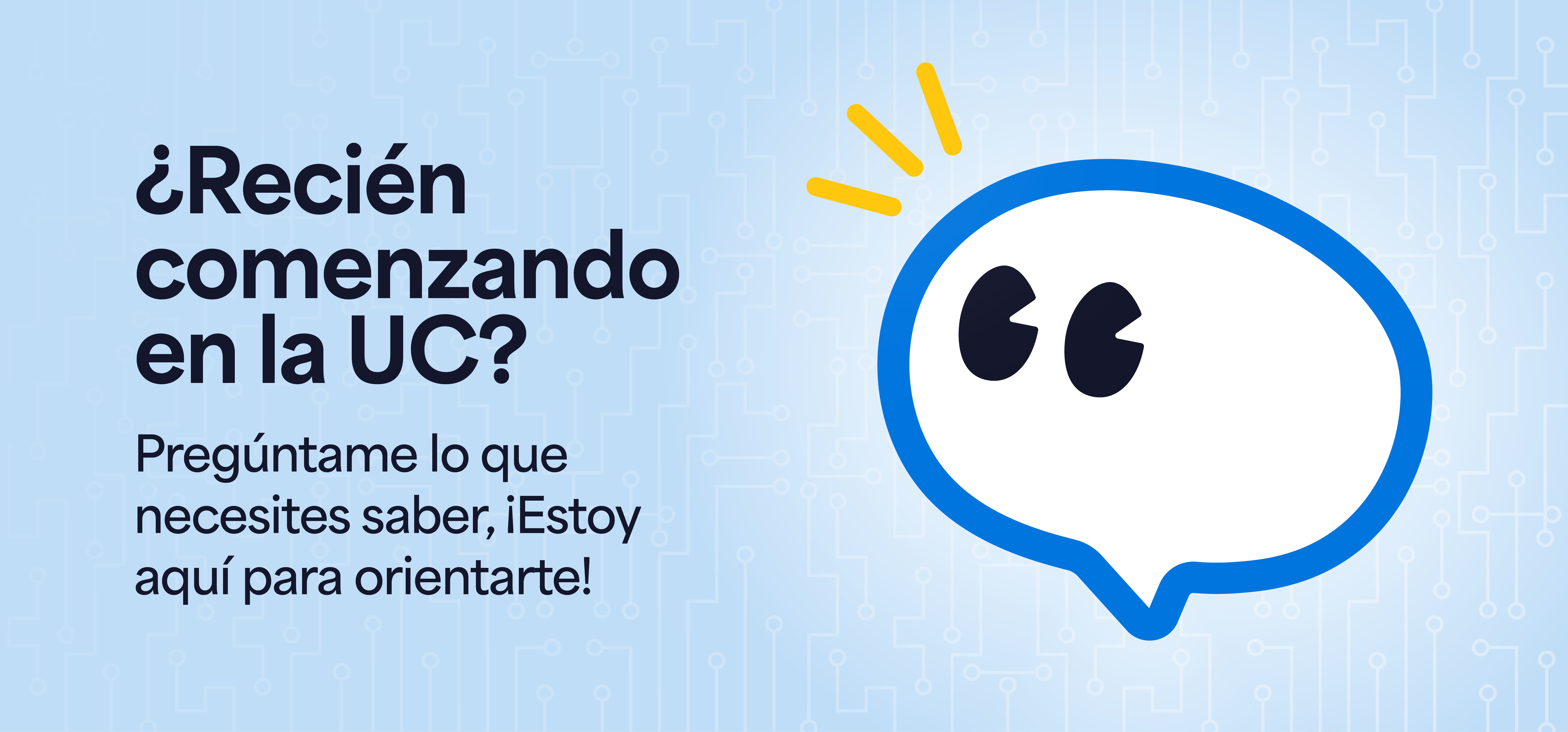 Banner Chatbot Novatos UC
